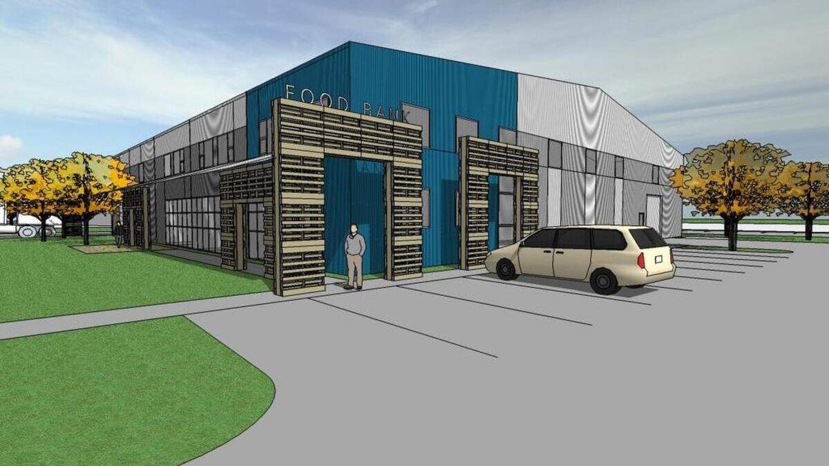 Rendering of The Food Bank Coalition’s new warehouse to be built in San Luis Obispo.