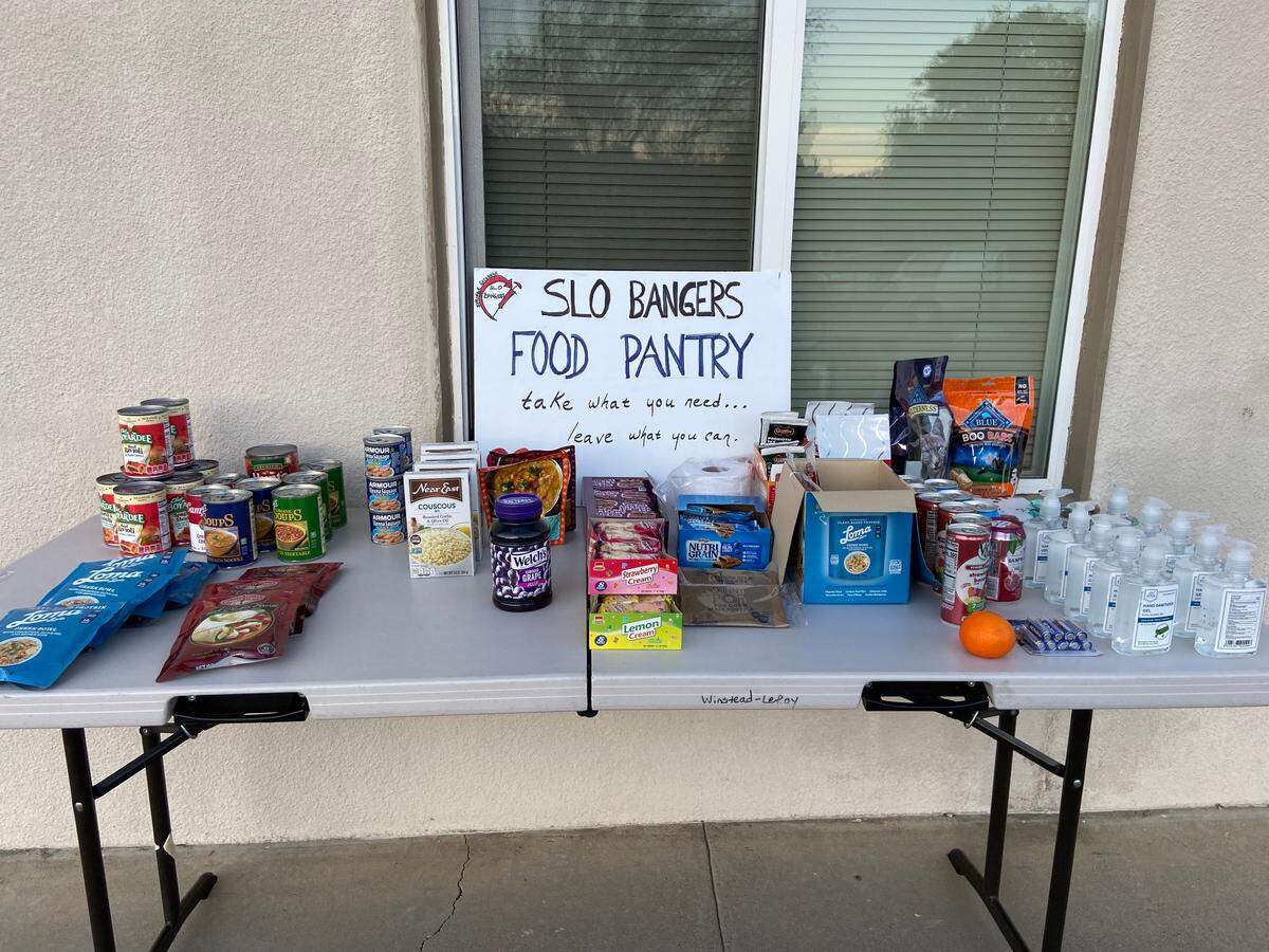 SLO Bangers, a harm-reduction and syringe exchange organization, has a food pantry for its clients.