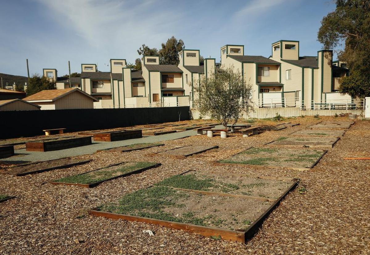 A new community garden is nearing completion next to the Laguna Lake Municipal Golf Course in San Luis Obispo.