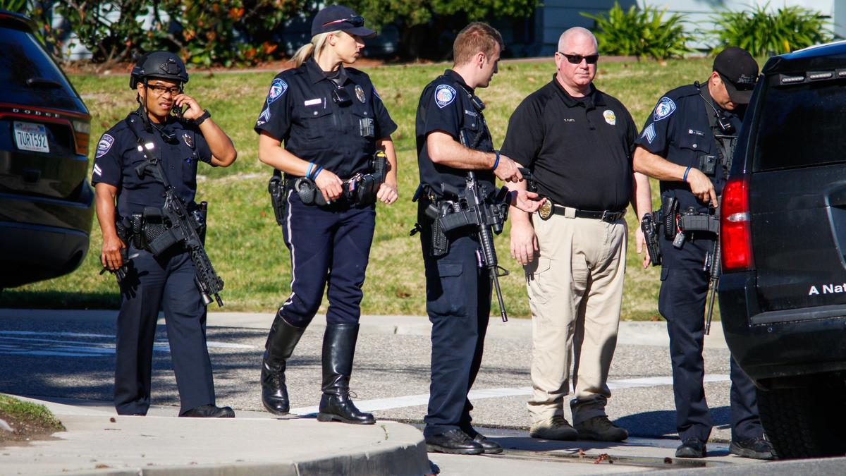 Police respond to a false report of a shooting Friday at a residence on Wave Avenue in Pismo Beach.