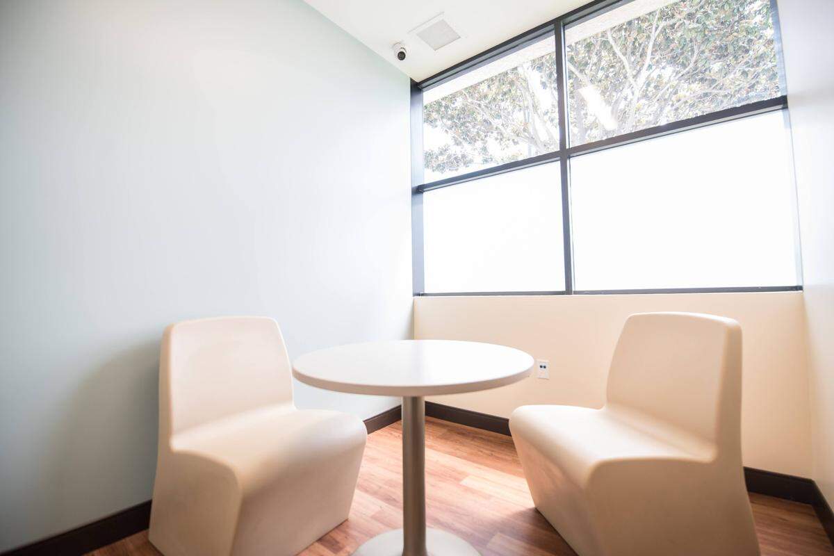 Table and chairs are set-up inside the new outpatient psychiatric unit at Marian Regional Medical Center in Santa Maria.