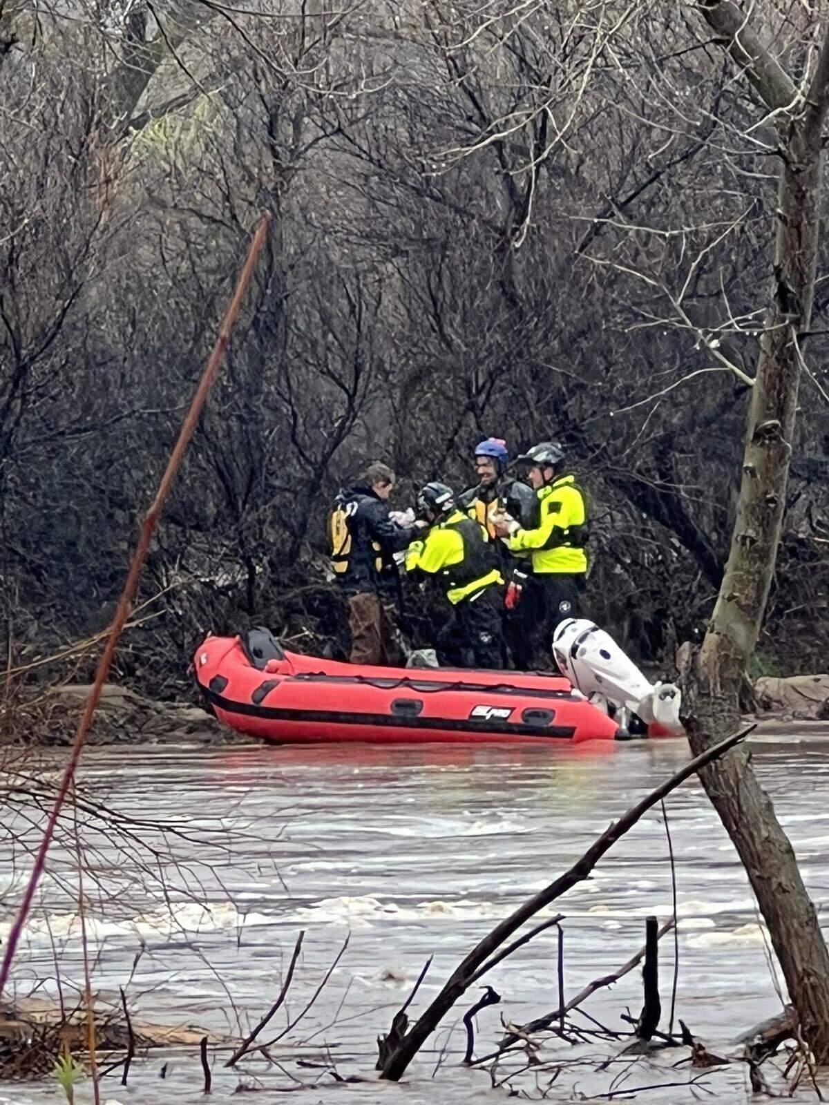 Urban Search and Rescue teams assisted Paso Robles Fire and Emergency Services with a water rescue in the Salinas River on March 10, 2023.