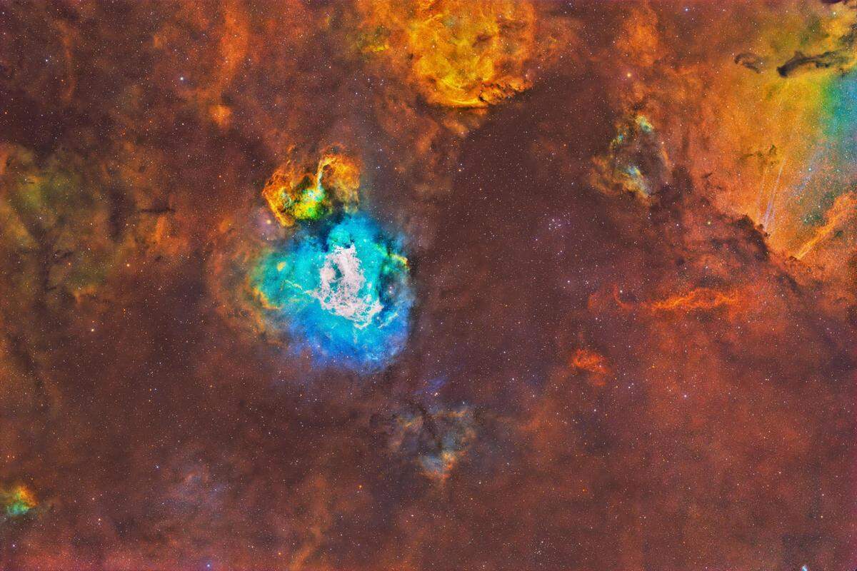 This deep-space photo of the Omega or Swan Nebula embedded in clouds of gas and dust in the Milky Way was taken by astrophotographer/astronomer Frank Widmann from the deck of his Cambria home. He’s a fervent supporter of Cambria’s Dark Skies Initiative to secure official dark-sky community status for the small coastal town.