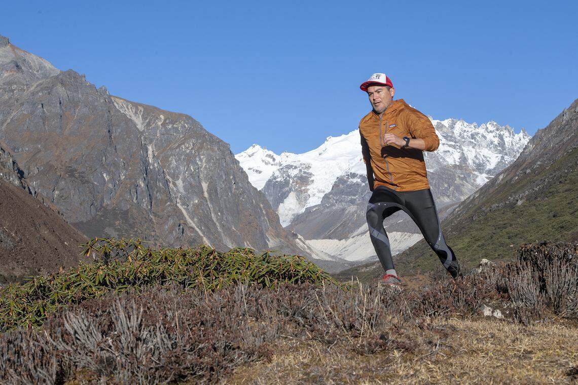 Gabe Garcia, chief financial officer at Morris & Garritano Insurance in San Luis Obispo, is one of more than two dozen competitors to take part in the Snowman Race, which will take runners through “the last untouched landscapes of the Himalayan ranges.”