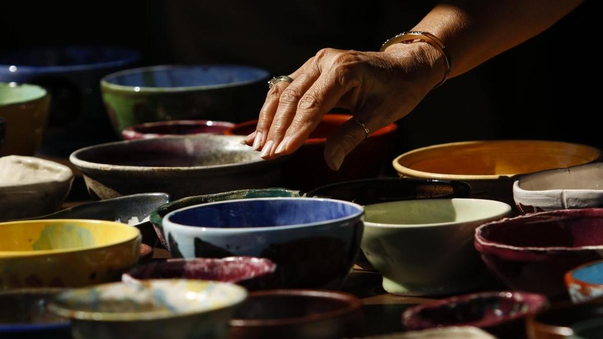 “Empty Bowls,” an international project to fight hunger, will be held in downtown San Luis Obispo on Thursday, May 18. A similar event, pictured here, was held in September 2016 in Arroyo Grande.