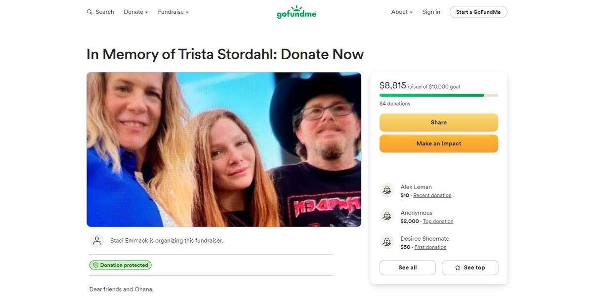 The California Highway Patrol identified the woman killed in a crash on Highway 58 on Sept. 12, 2024, as 21-year-old Trista Loftus of Nipomo. A GoFundMe campaign was started for her funeral expenses.