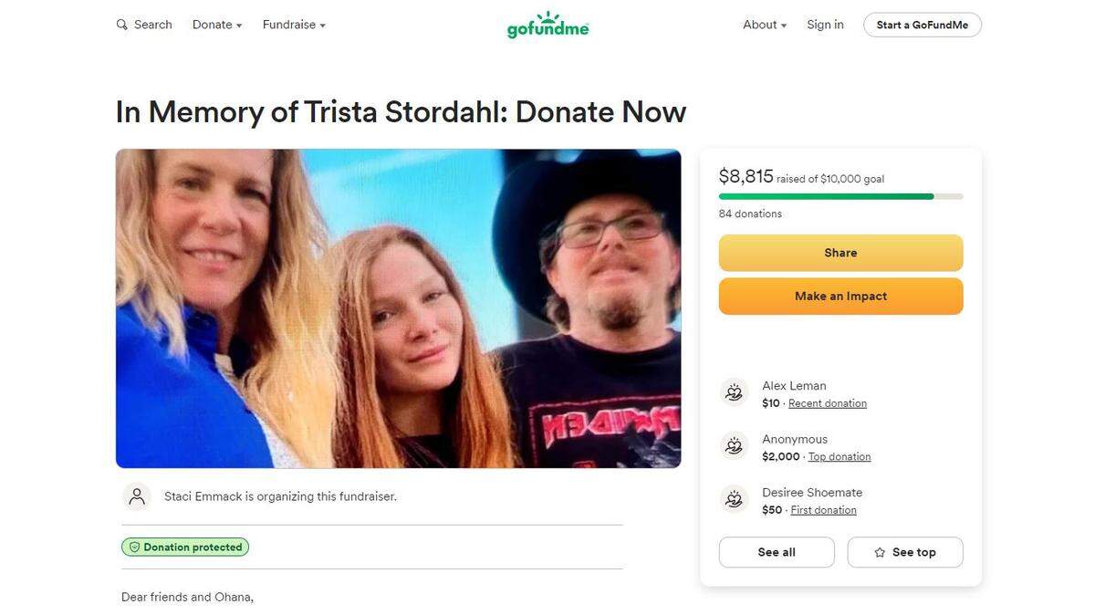 The California Highway Patrol identified the woman killed in a crash on Highway 58 on Sept. 12, 2024, as 21-year-old Trista Loftus of Nipomo. A GoFundMe campaign was started for her funeral expenses.