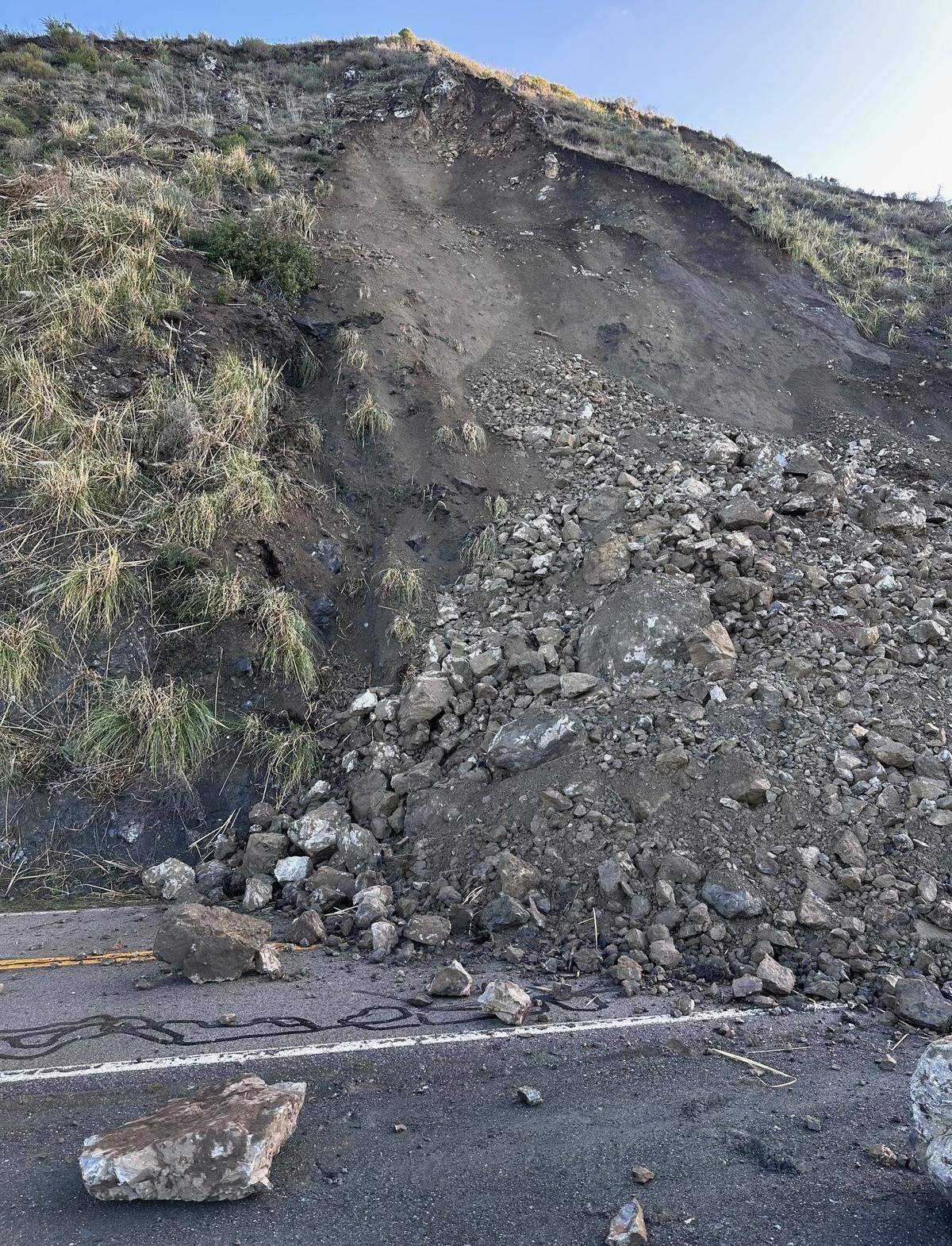 A new landslide on Highway 1 has expanded the road’s closure 8 miles farther on the northern side, Caltrans said on Feb. 8, 2024.