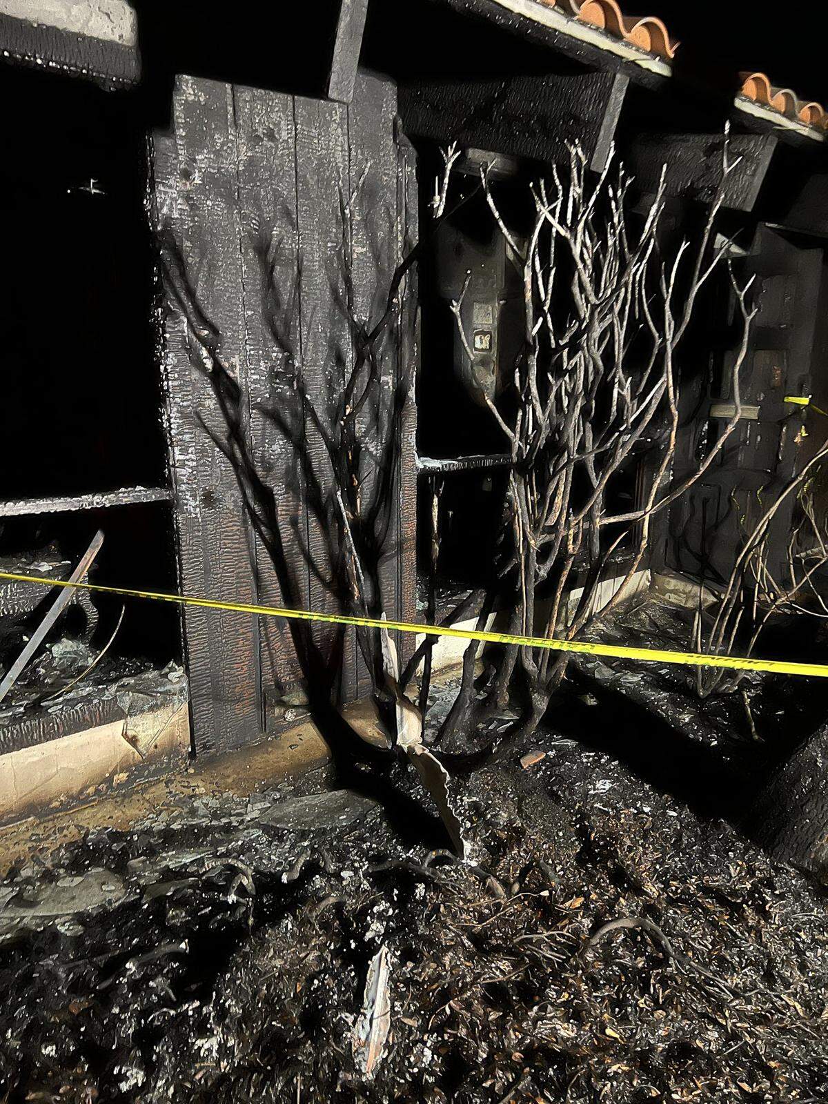 Two dental offices in the Fremont Plaza on Peach Street in San Luis Obispo were destroyed in a suspicious early morning fire on Saturday, Jan. 27, 2024.