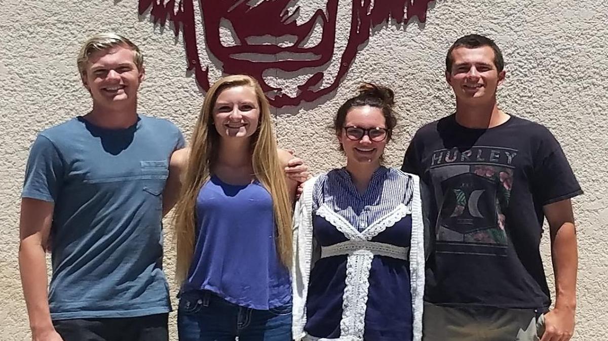 Boys and Girls State delegates from Paso Robles are, from left, Gavin Hughes, Lily Seebart, Cassidy LeClair and Will Stroud. Not pictured are Madison Harris, Joe Cantrell and Dante Coletta.