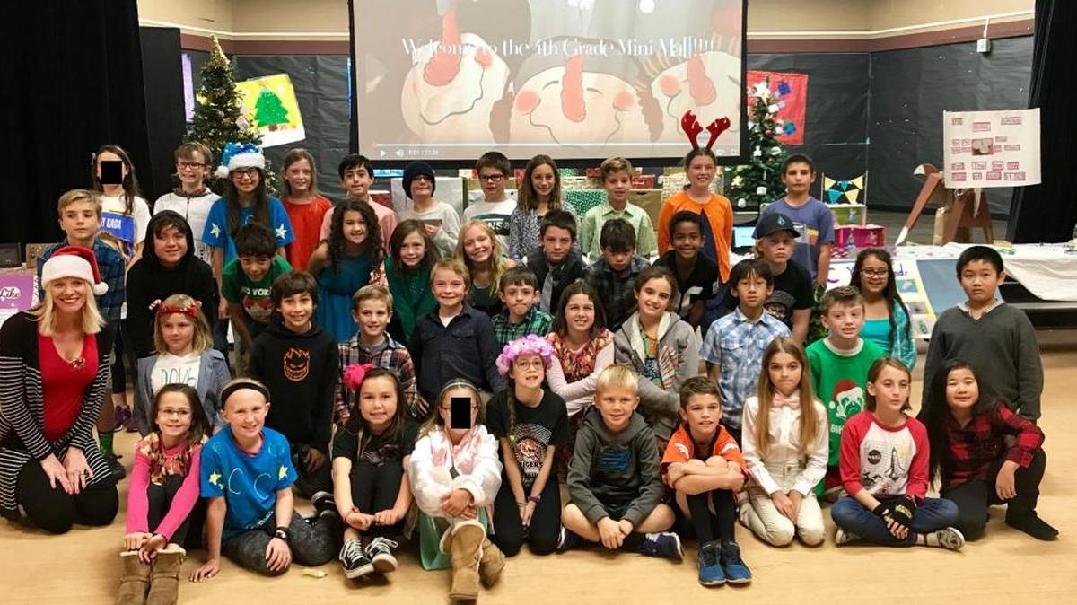 Fourth-graders at Teach Elementary School in San Luis Obispo recently raised more than $1,300 to donate to the American Red Cross for victims of the Thomas Fire.