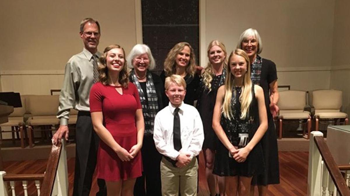 Pictured from left are Marc Dart, Emma Dart, Debbie Lagomarsino, Kyle Dart, Kristie Dart, Clarisse Dart, Audrey Dart and Celia Bewley. They recently performed in concert as a fundraiser for the Juvenile Diabetes Research Foundation.