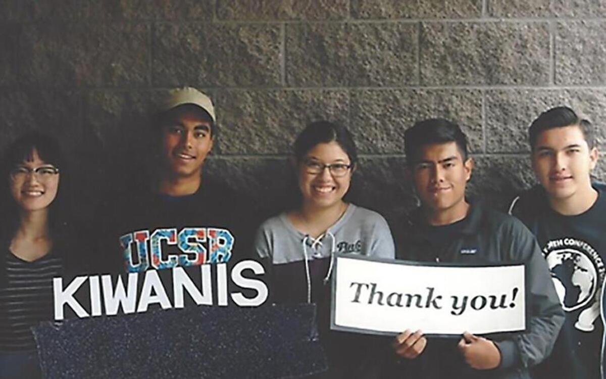 Weilu Pan, Shey Dorji, Jocelyn Gonzales Perez, Javier Guerrero and Juan Rodriguez were recently awarded scholarships from the Kiwanis Club of San Luis Obispo (noontime).