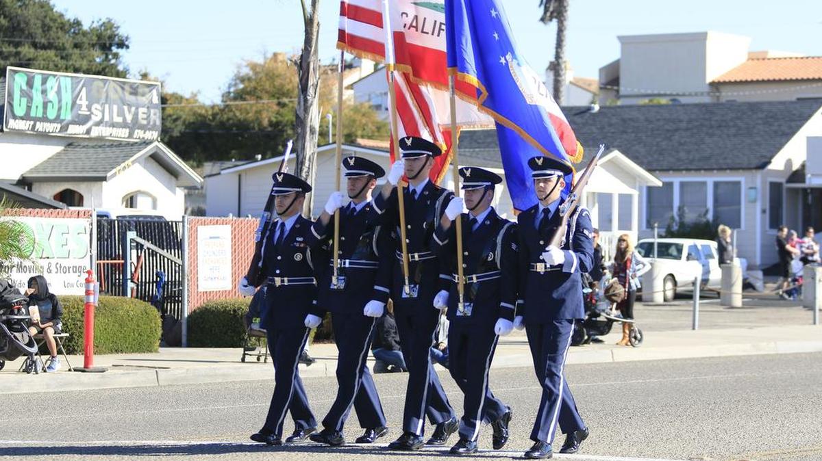 The 50th annual South County Holiday Parade marched down Grand Avenue to Ramona Garden Park in 2016.