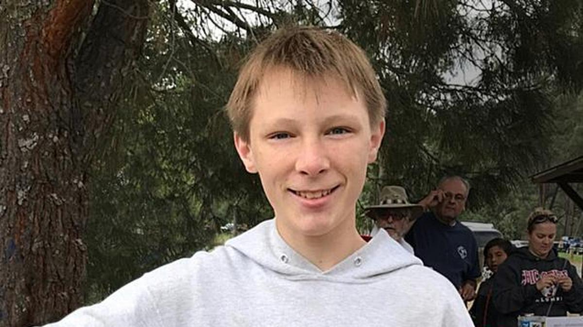 Brandon Brownell, 14, of Atascadero won the “biggest fish” prize at the Optimist Club’s Free Fishing Derby on Saturday, May 26, at Santa Margarita Lake.
