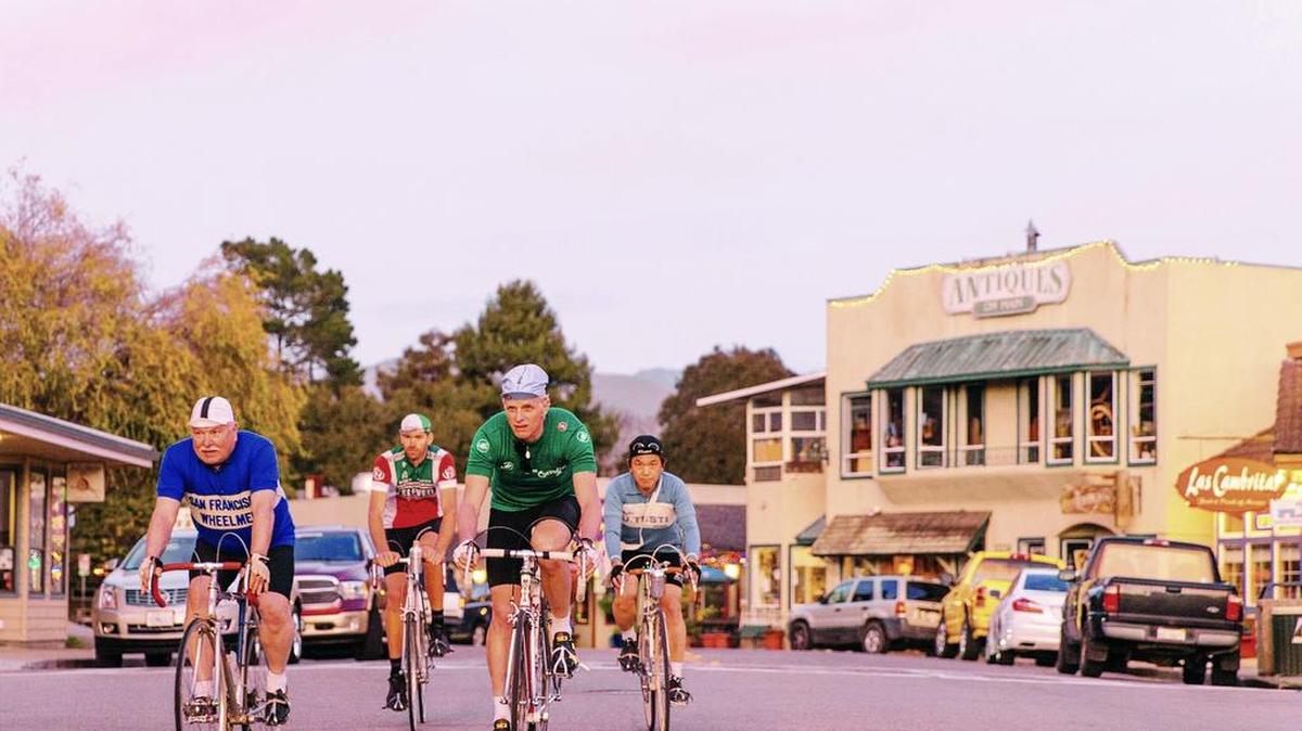 Cyclists ride through Cambria on vintage bikes last year in preparation for the Eroica ride, which drew some 700 participants in 2015.