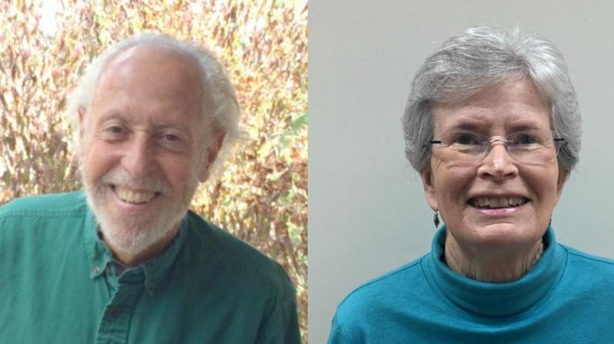 Challenger Harry Farmer, left, and incumbent board President Gail Robinette, are locked in a close race for the third contested seat on the Cambria Community Services District Board of Directors.
