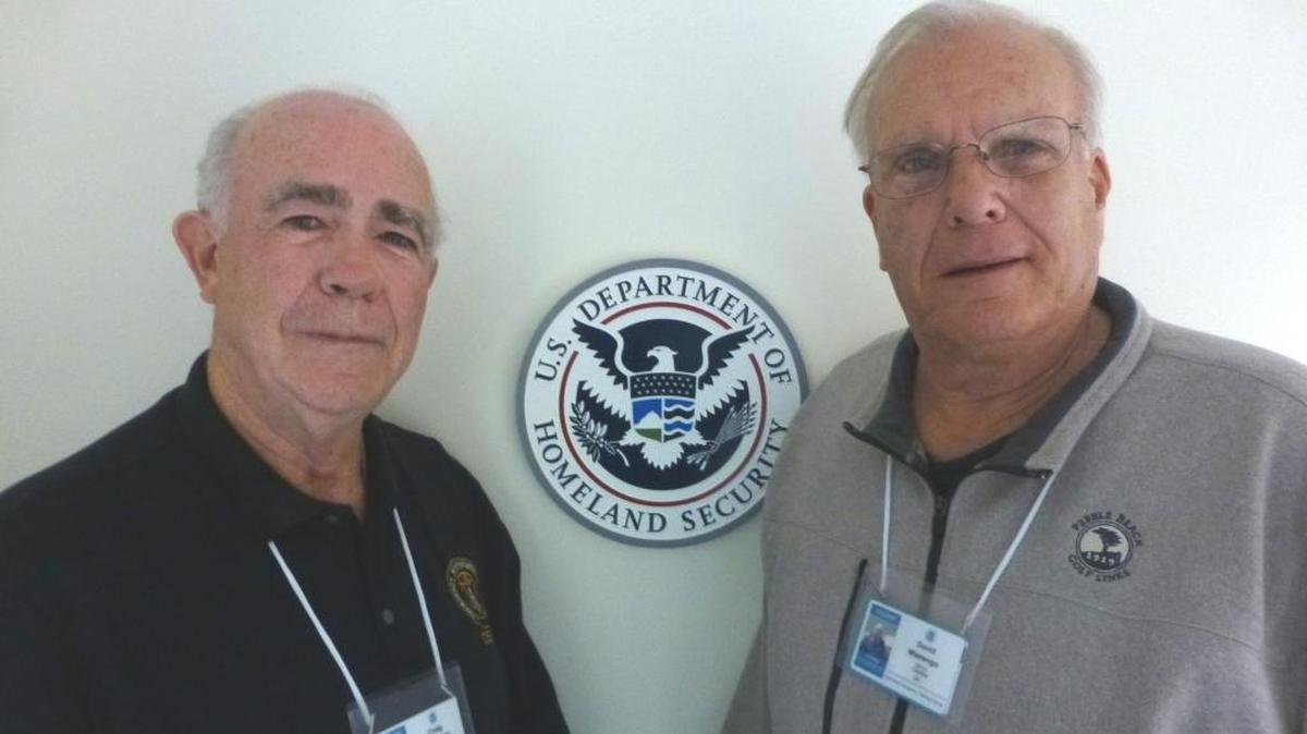Craig Ufferheide and Dave Wierenga attend the FEMA workshop on crisis response in Maryland.