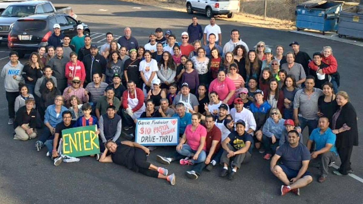 More than 90 volunteers showed up for a spaghetti feed to benefit the family of Dante Garcia, who died in a drowning accident at age 16.