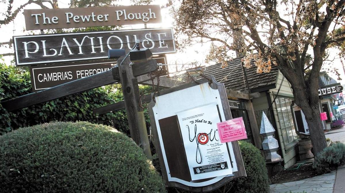 The Pewter Plough Playhouse in Cambria’s West Village is for sale.