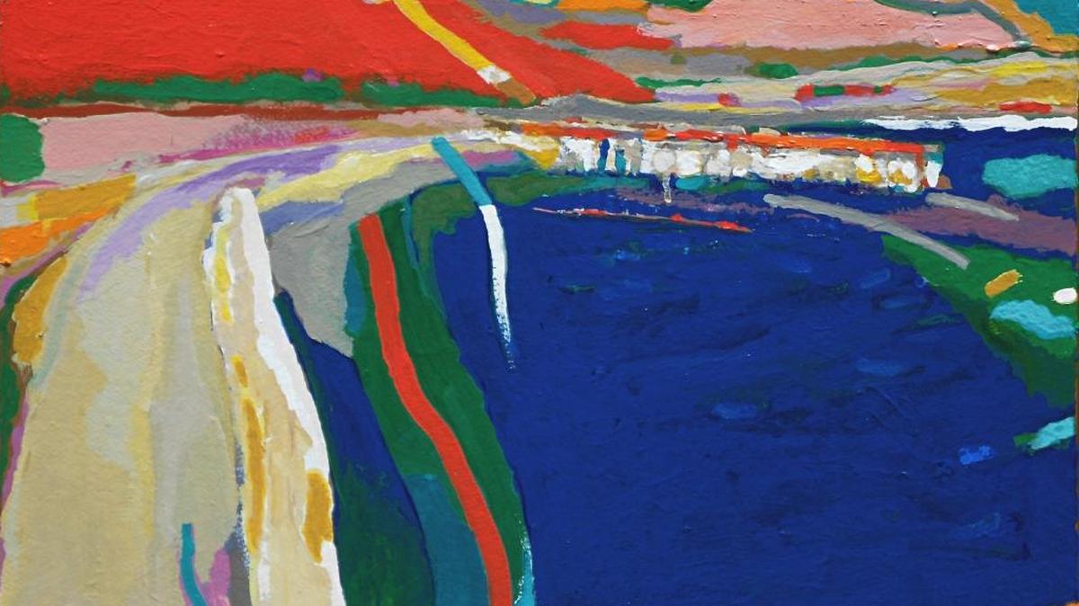 “Azure Bay” by Donald Archer, whose works are on display at Cambria’s Amphora Gallery.