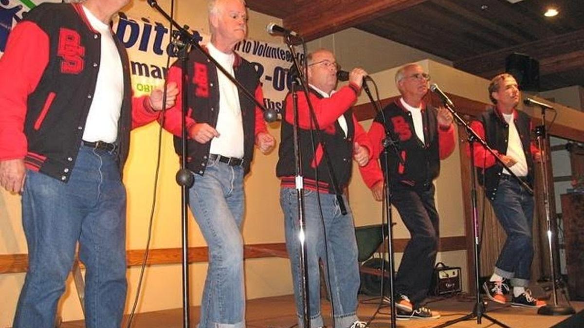 The Bald Spots will sing at a fundraiser for the Cambria Chorale and Joslyn Center for the second straight year.