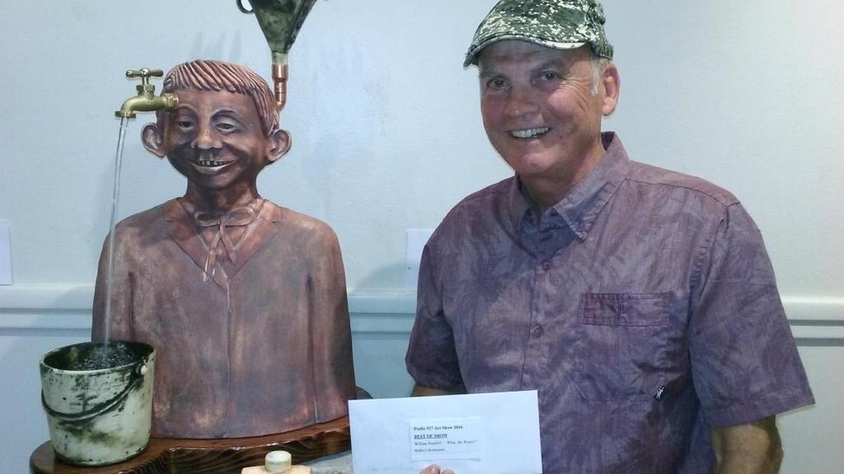 William Barnhill’s “What, Me Worry?” earned Best in Show honors at the 927 Art Show in Cambria on Friday, Sept. 2.