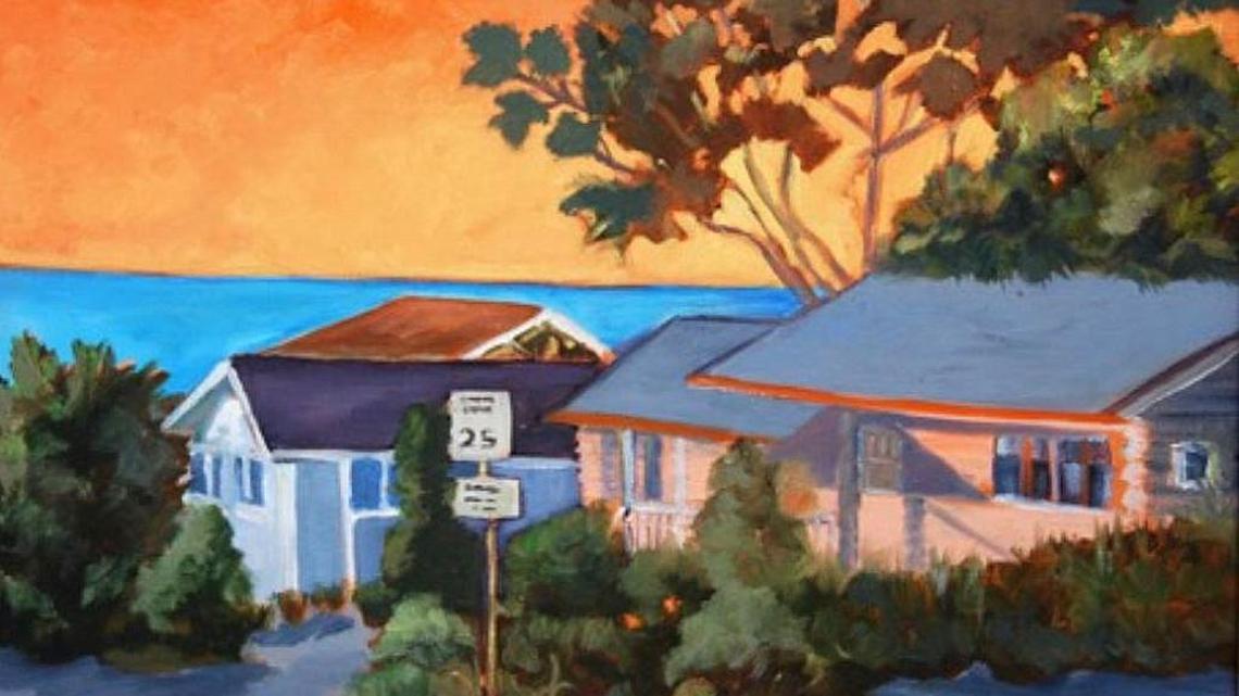 Linda Dunn’s paintings on display at Cambria Library