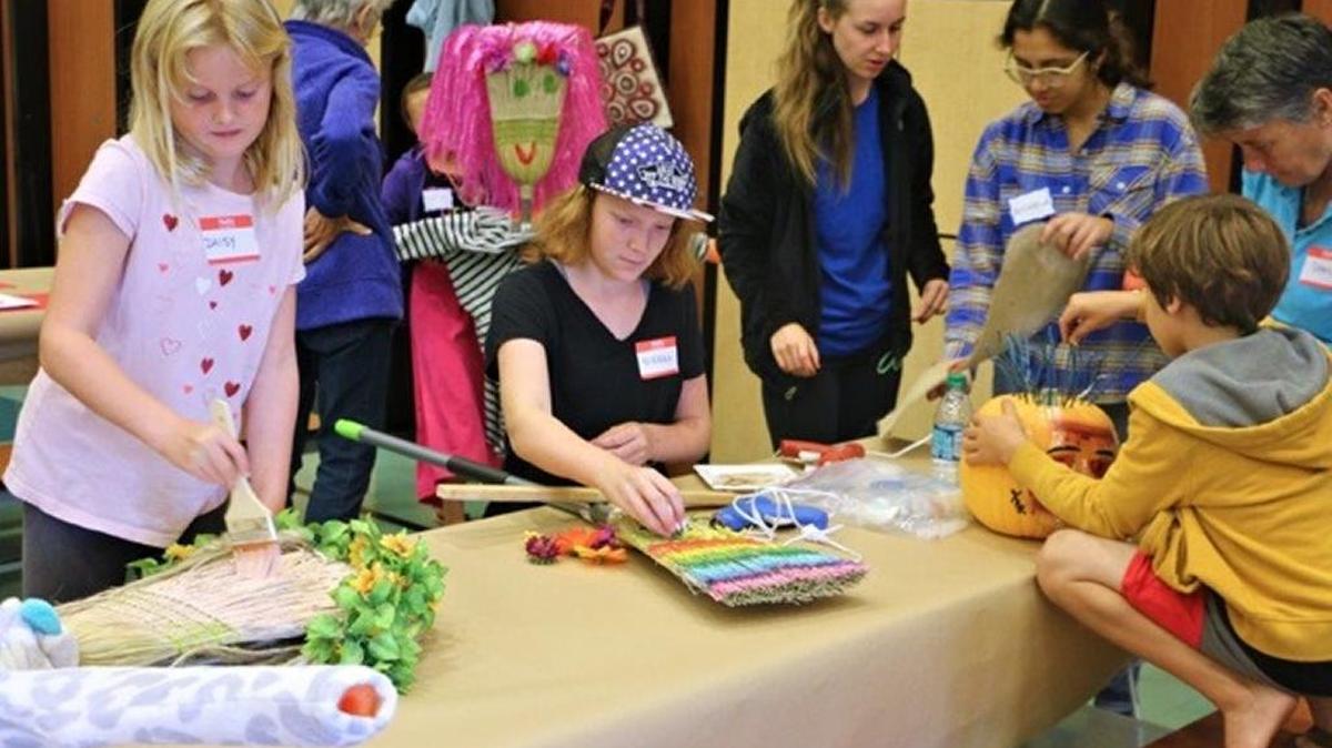 More than two dozen students, ages 7 to 17, attended a Scarecrow Festival Workshop of Saturday, July 30, to build new scarecrows for display in October. Participants represented several local student organizations including ArtBeat, Cambria Youth Athletic Association (CYAA) and Interact.