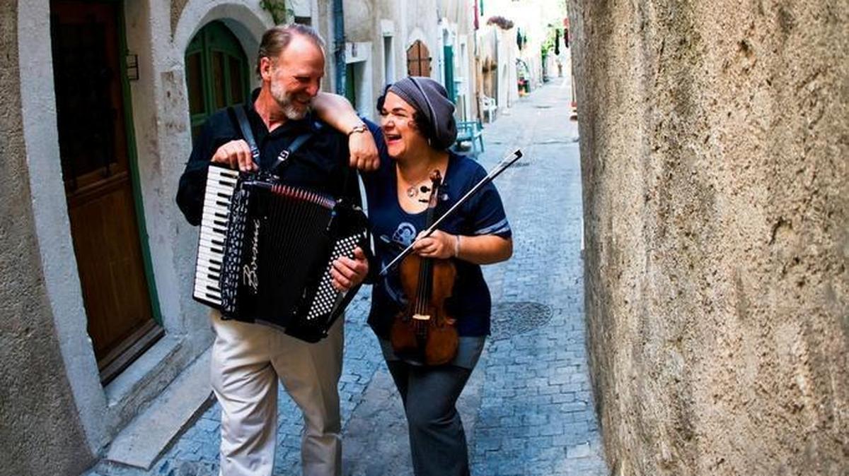 Duane Inglish (accordion) and Brynn Albanese (violin) will perform as a duo March 15 at the Pewter Plough and March 18 as part of Café Musique at Cambria Center for the Arts.