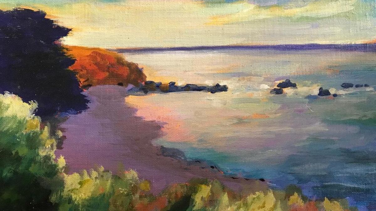“Technicolor Cambria Beach” by Holly McCain.