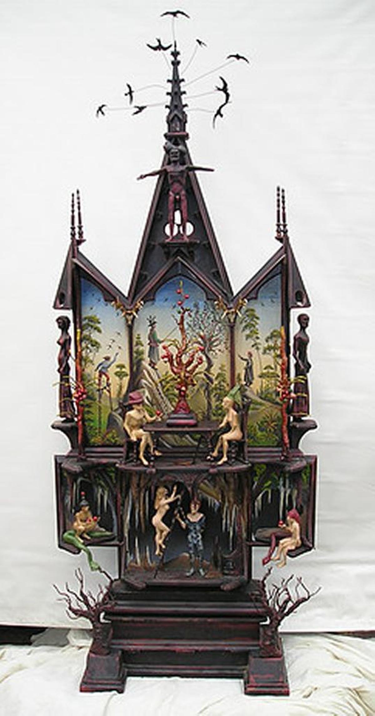“Adam and Eve” altar piece by Edward Walton Wilcox.