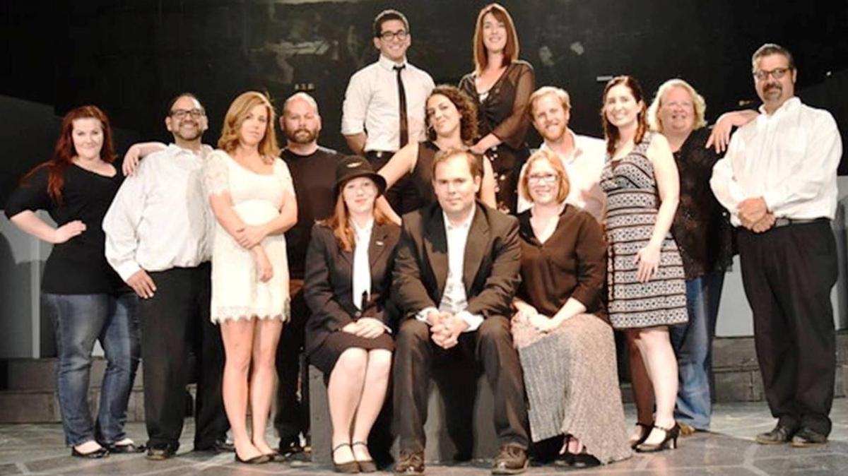 The cast of company, from left, Sarah Ruth Smith, Gregory Gorrindo and Christine Fountain (front); Felicia Stehmeier Hall, Conrad Mendoza, Casey Canino, Bryce Prunty, Theresa Riforgiati, Jesse Waddell, Tara Brinkman, Priscilla McRoberts and John Mackey (middle row); Sergio Gavidia and Lauren Moore (standing).
