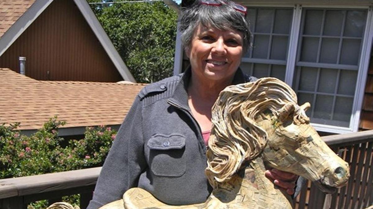 Tish Rogers will talk about her papier-mache techniques July 16 at Cambria Center for the Arts.