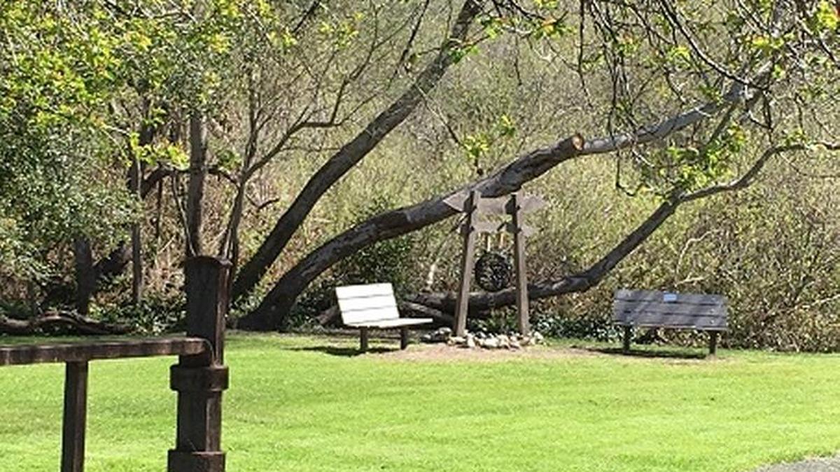 Entrance to the Creekside Reserve.