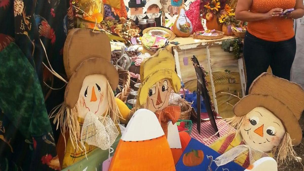 Fall, Halloween and other holiday items are on sale at the Harvest Festival.