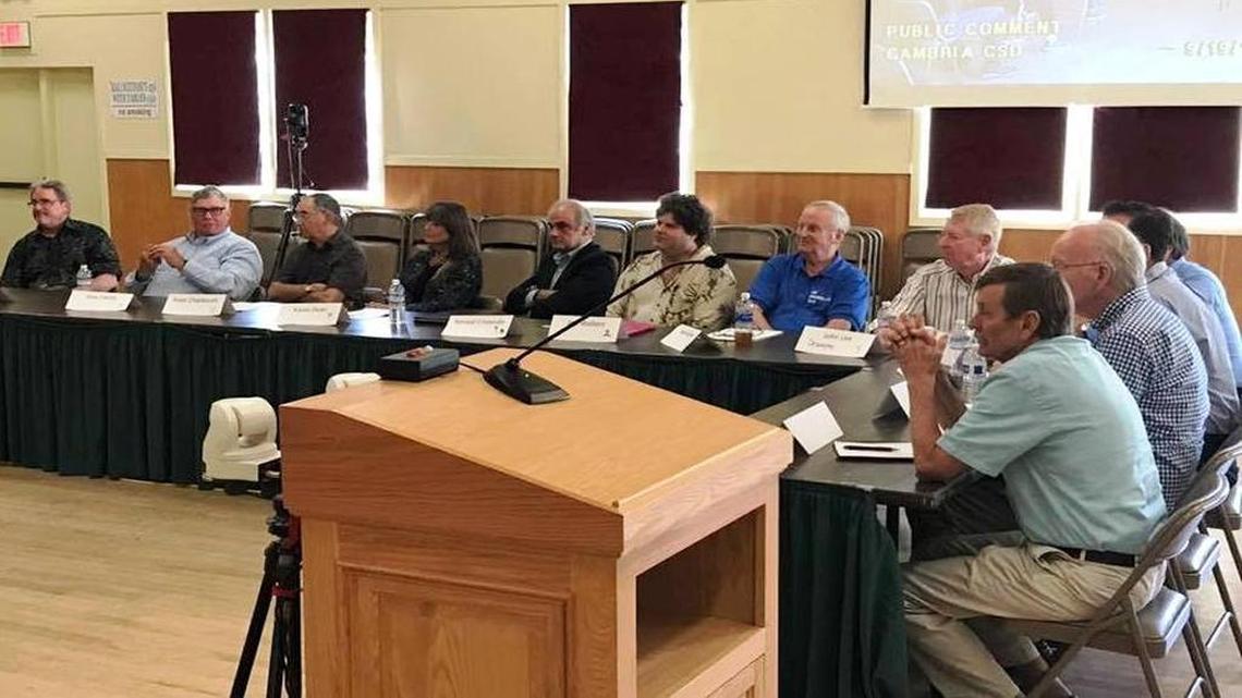 A dozen applicants for the vacant seat on the Cambria Community Services District Board of Directors turned out to be interviewed by the board on Tuesday, Sept. 19. The four board members failed to reach agreement on any of the 12.
