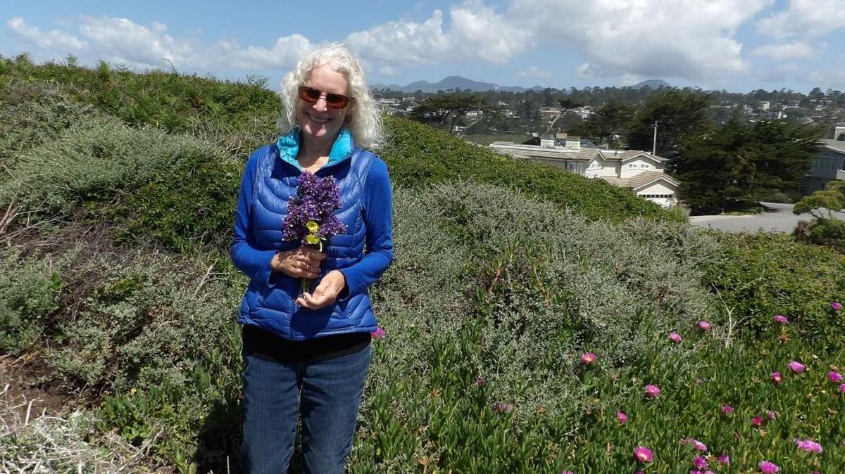 Elizabeth Appel, near her Park Hill home, will be collecting wildflowers for the 11th time.