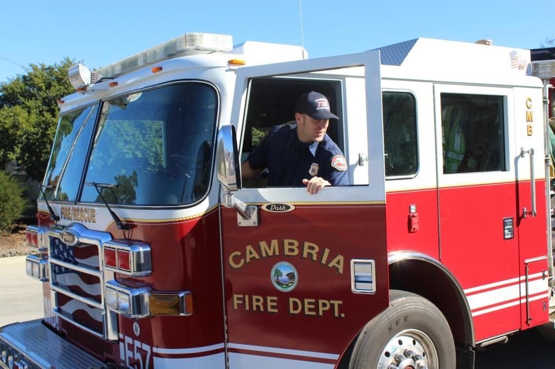 Cambria Fire Department engine.