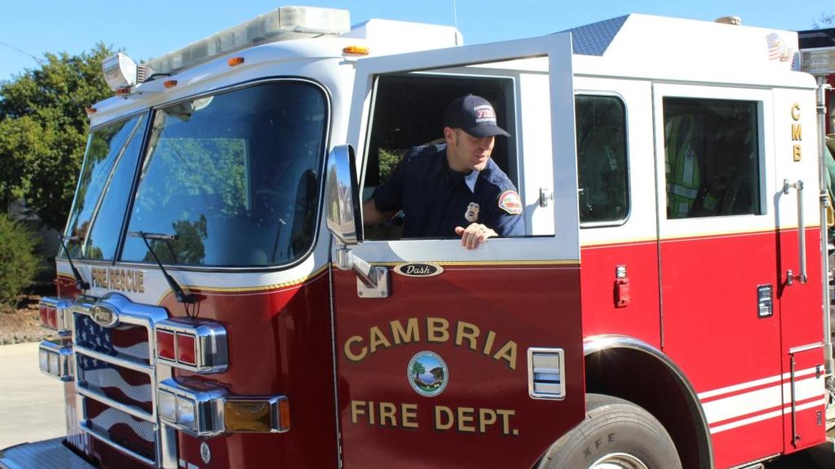 Cambria Fire Department engine.