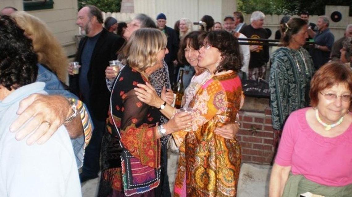 Many people show up at the columnist’s annual Woodstock Party.