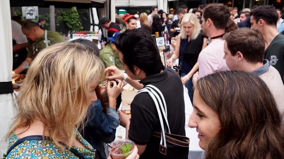 The columnist shot this photo Sunday, March 12, at Cochon555 in Santa Monica at the Viceroy. Organizers of charity events such as this will have to work harder if federal funding dries up.