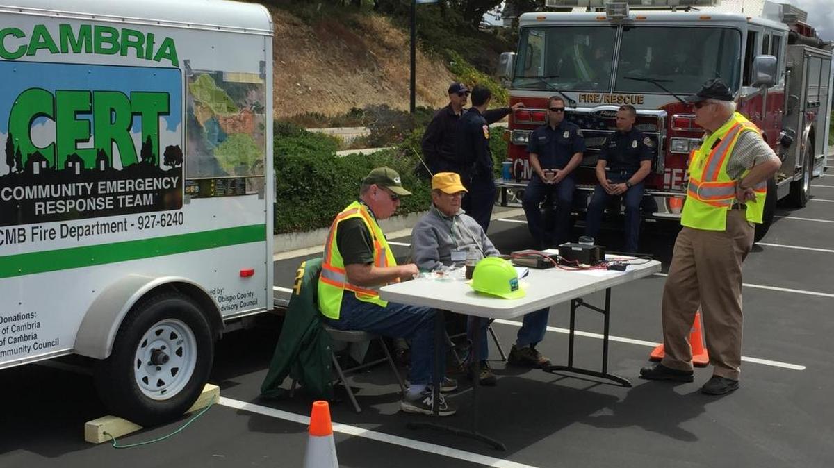 Cambria CERT was one of the groups providing information to the public at the Cambria Fire Safe Fair.
