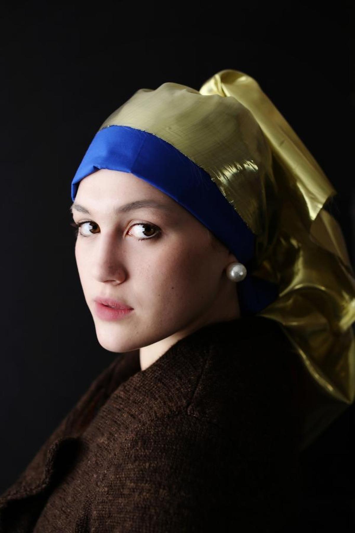 Zoe MacTavish portrays “Girl with the Pearl Earring” by Johannes Vermeer.