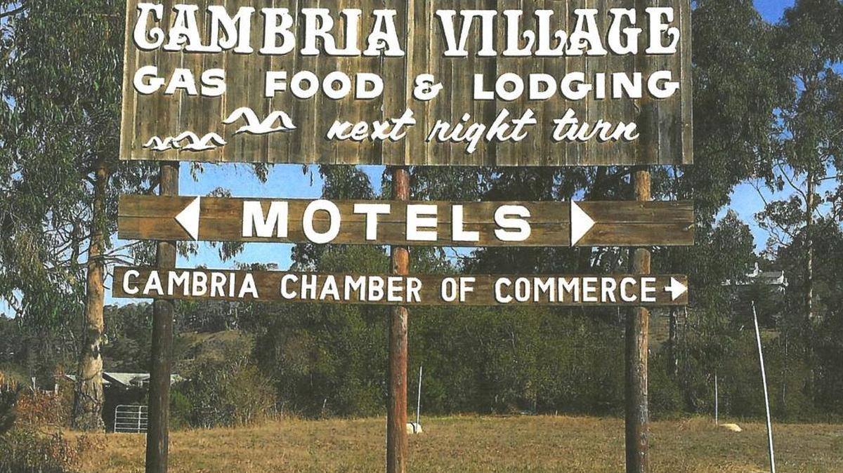This photo shows the spruced-up meadow sign after its letters were repainted late last year.