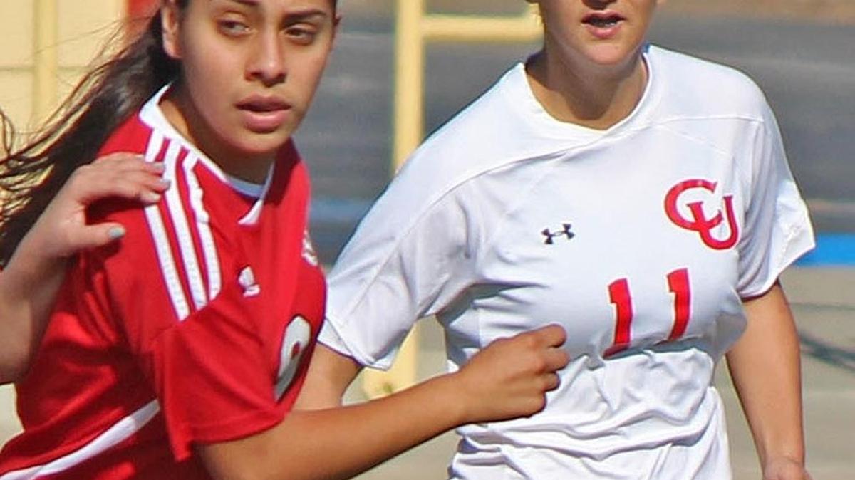 Sophomore Martha Gomez scored the lone goal against Orcutt Academy on Friday, Jan. 22. She suffered an injured knee in the second half and the game was called at that point.