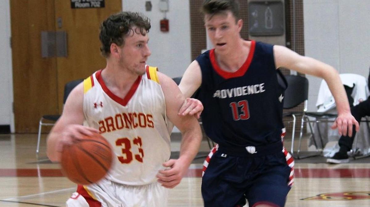Coast’s team leader, senior Riley Kennedy, led the Broncos in scoring (he tallied 13) against Providence High School on Wednesday, Jan. 5.