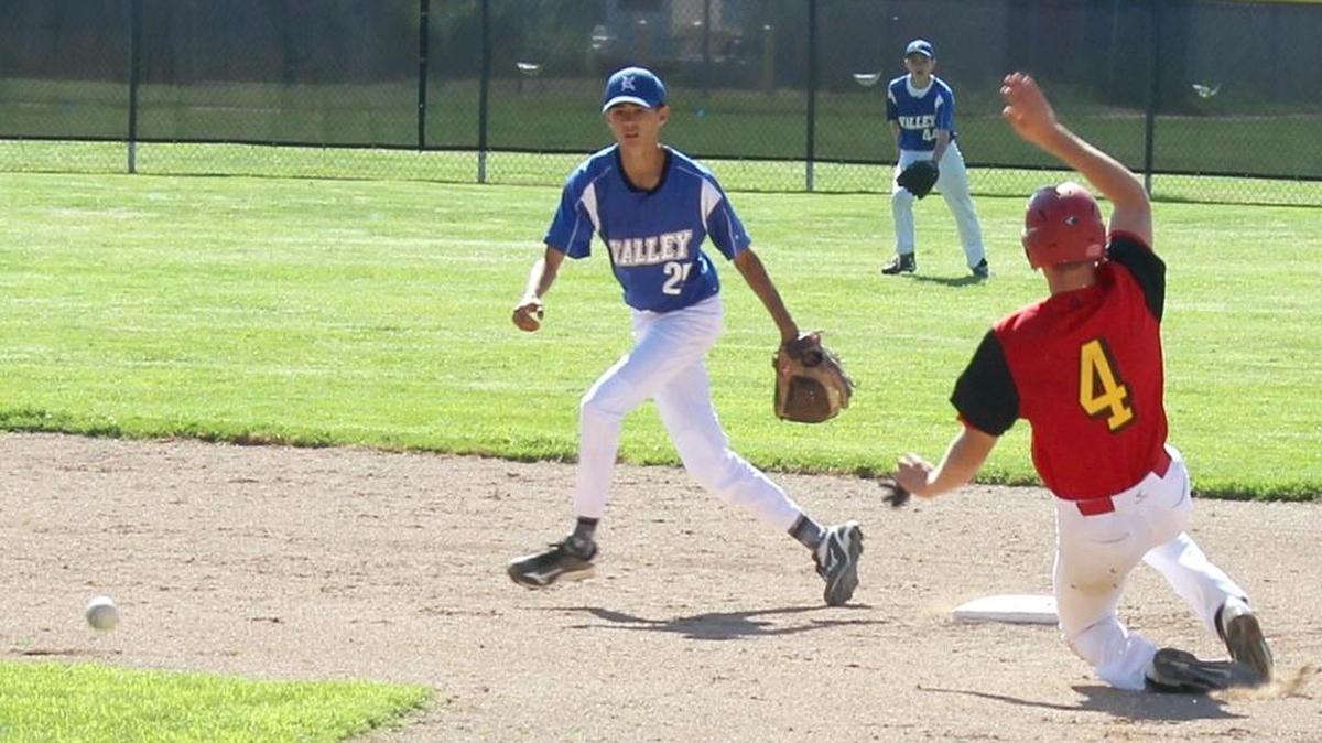 Thor Ronemus slides into second during Coast Union’s playoff opener. Coast made it to the third round of the playoffs before falling to Boron 10-0.