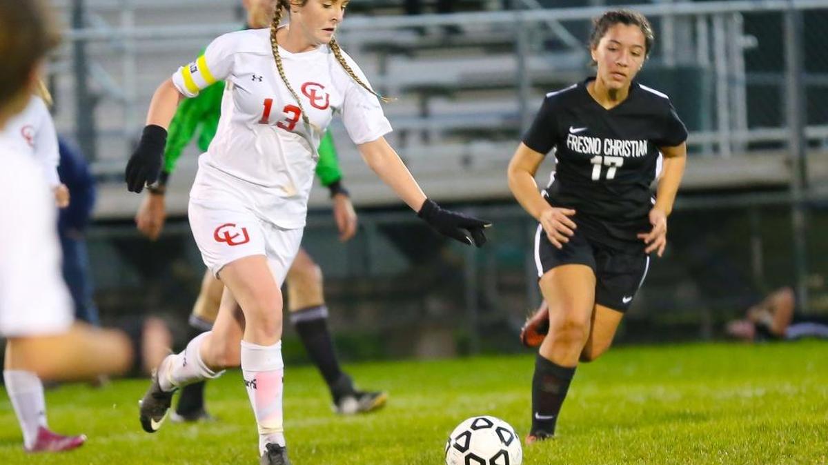 Senior midfielder Cammie Tatham and sophomore Gabby Cisneros were the only Coast players to get shots on goal against Dunn School on Thursday, Jan. 19. Here, Tatham controls the ball in a match earlier this season.