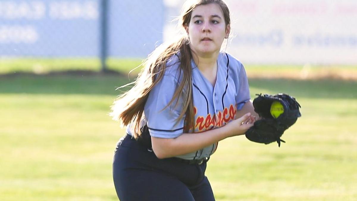 Outfielder Melody Robertson makes a catch Tuesday, March 2, against Templeton at Coast Union. The Lady Broncos were shut out 7-0.